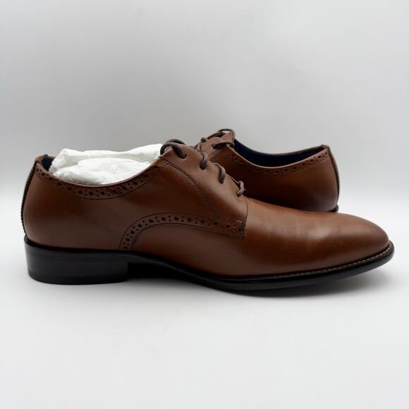 Johnston & Murphy Men Stockton Plain Toe Shoe US 13 M EU 47 Brown Leather NWOB main image 9